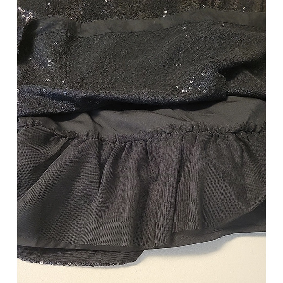 Gap‎ Kids Black Sequin Party Dress Birthday Holiday Girls Size XXL 14-16 - Picture 8 of 10